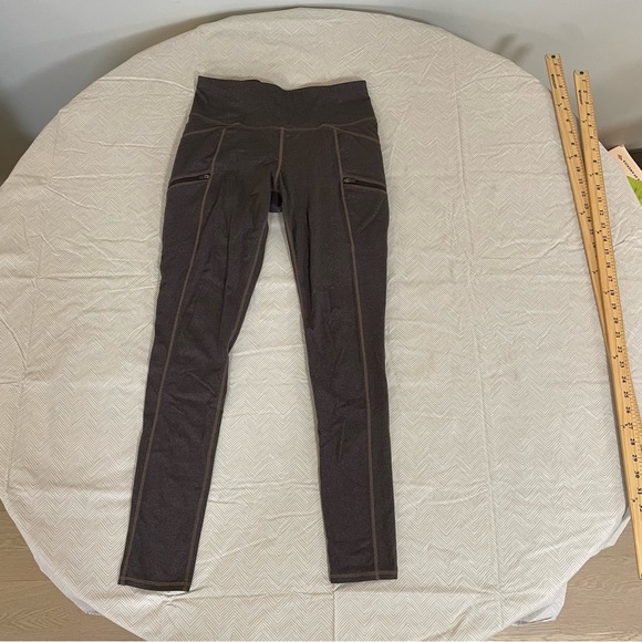 Athleta Leggings Pixie Drifter Side Pockets Zip Size Small Gently Worn H… - Picture 2 of 9
